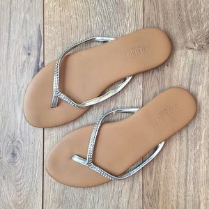 navy jeweled sandals